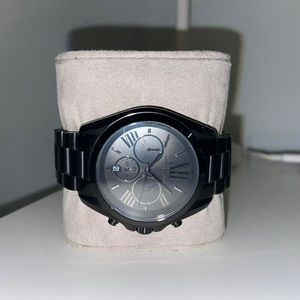 Men’s black on black Michael Kors watch